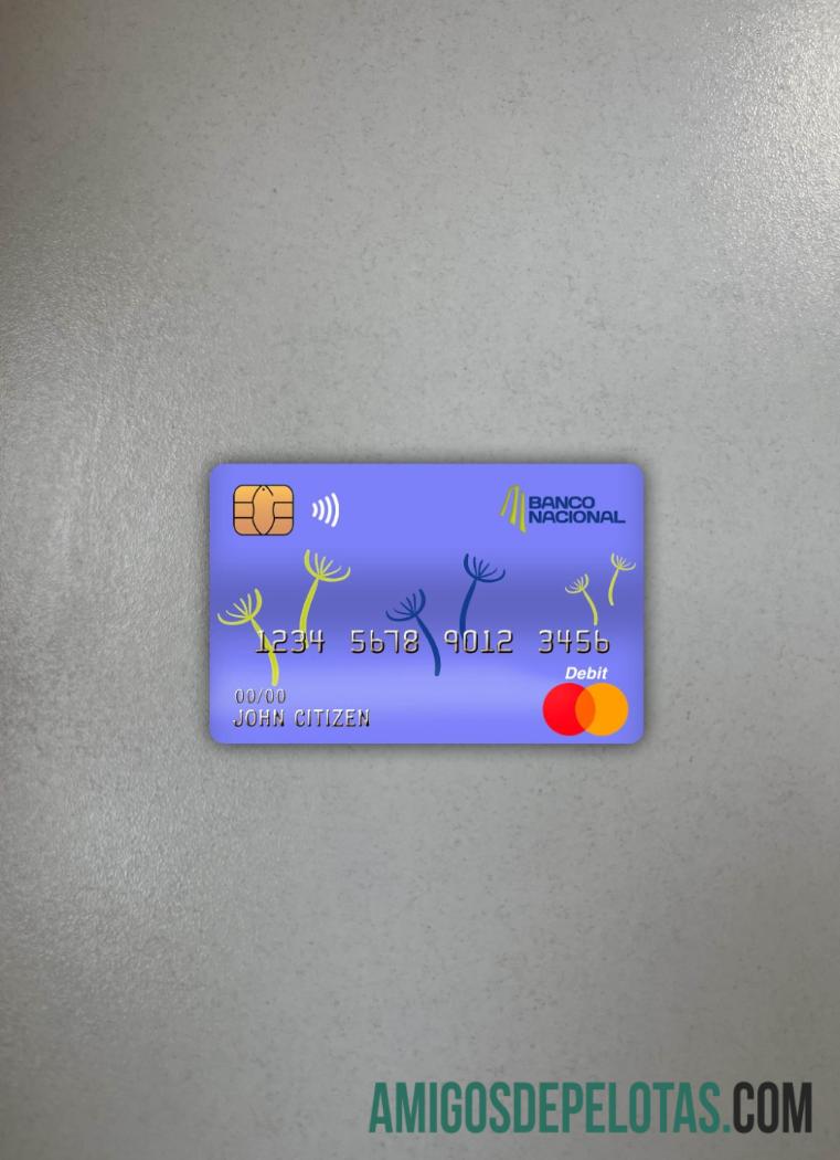 Costa Rica Banco Nacional Bank Mastercard Photolook Front exemplo real